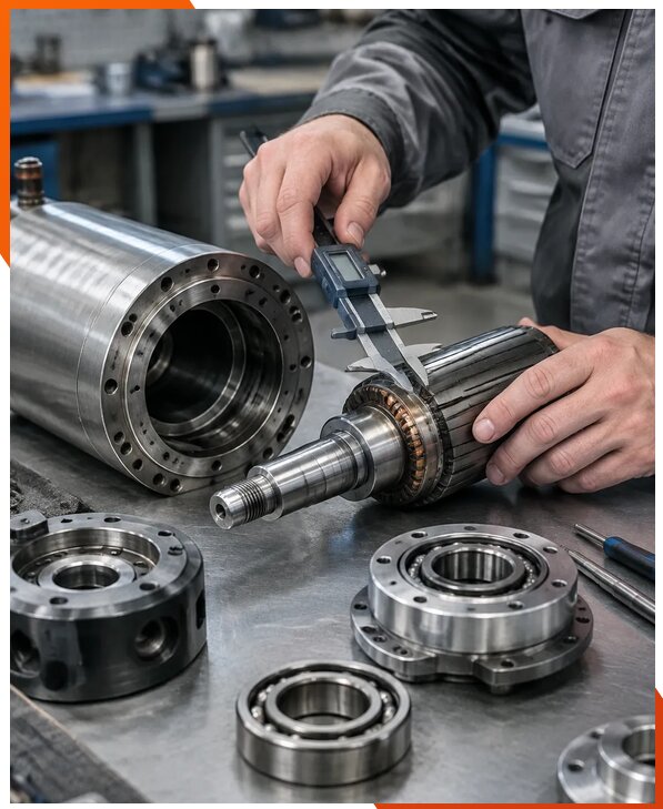 Ремонт мотор-шпинделей станков в Сарапуле