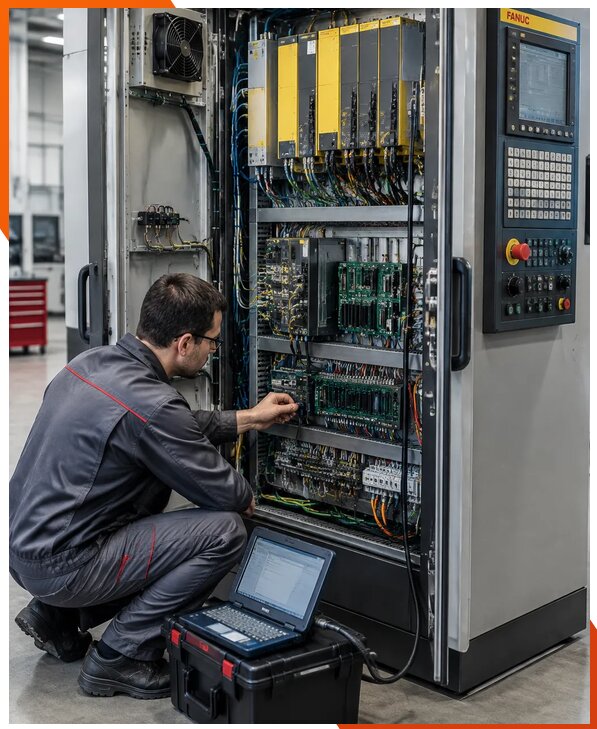 Ремонт систем ЧПУ FANUC промышленных станков в Сарапуле